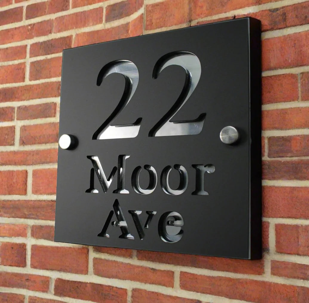 Double Sheet Metal Customized Name Plate