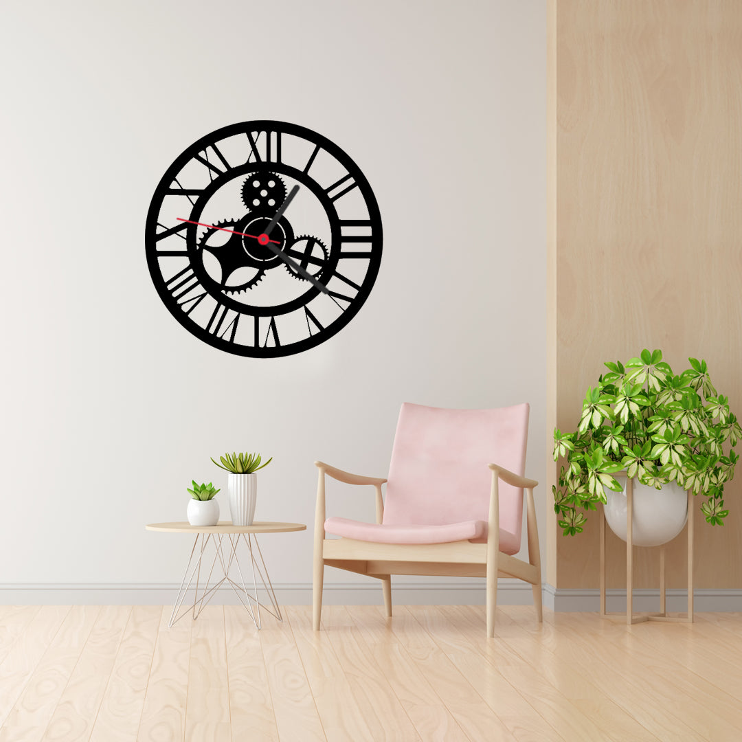 Modern Wall Clock (Metal-Wall Art)