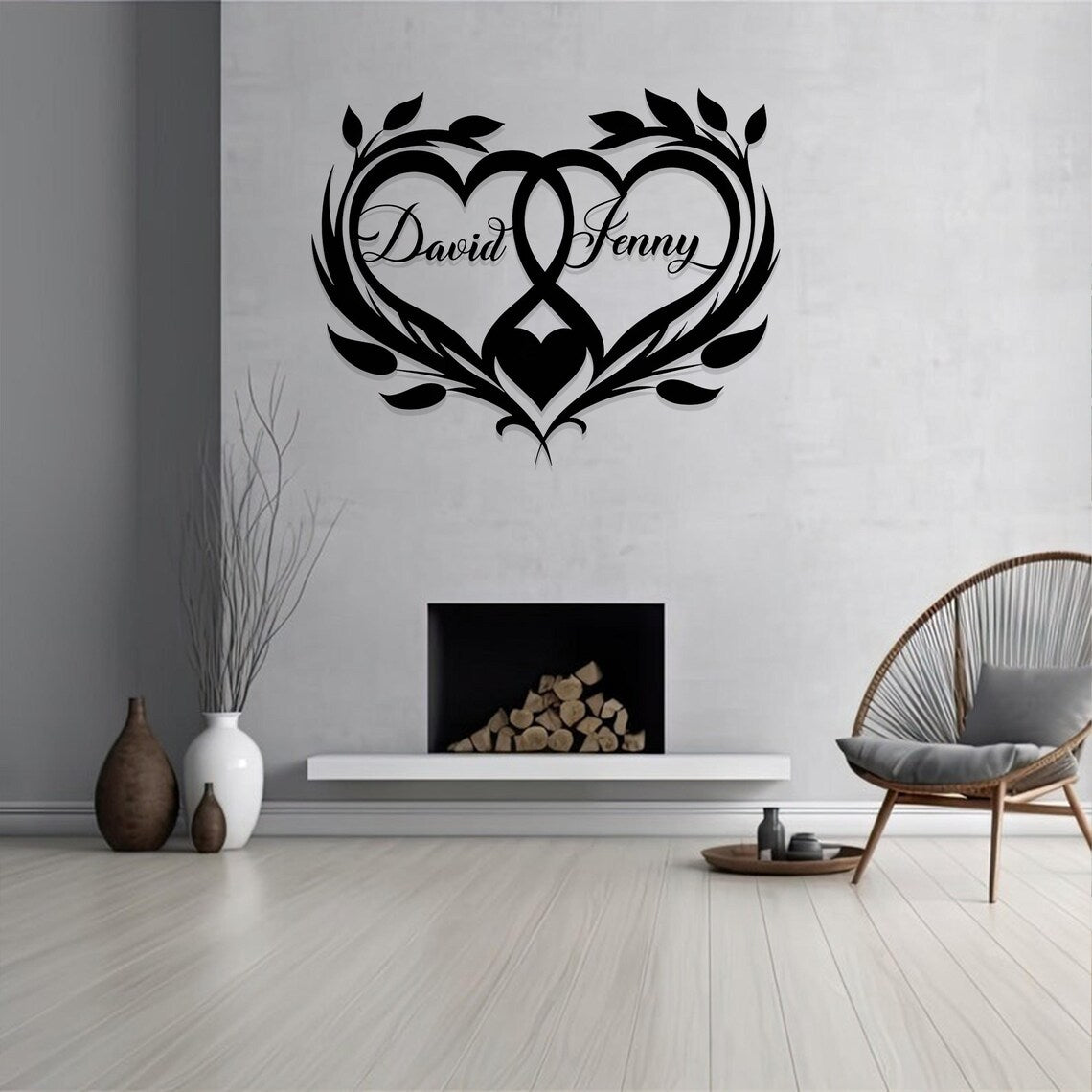 Metal Heart For Couples