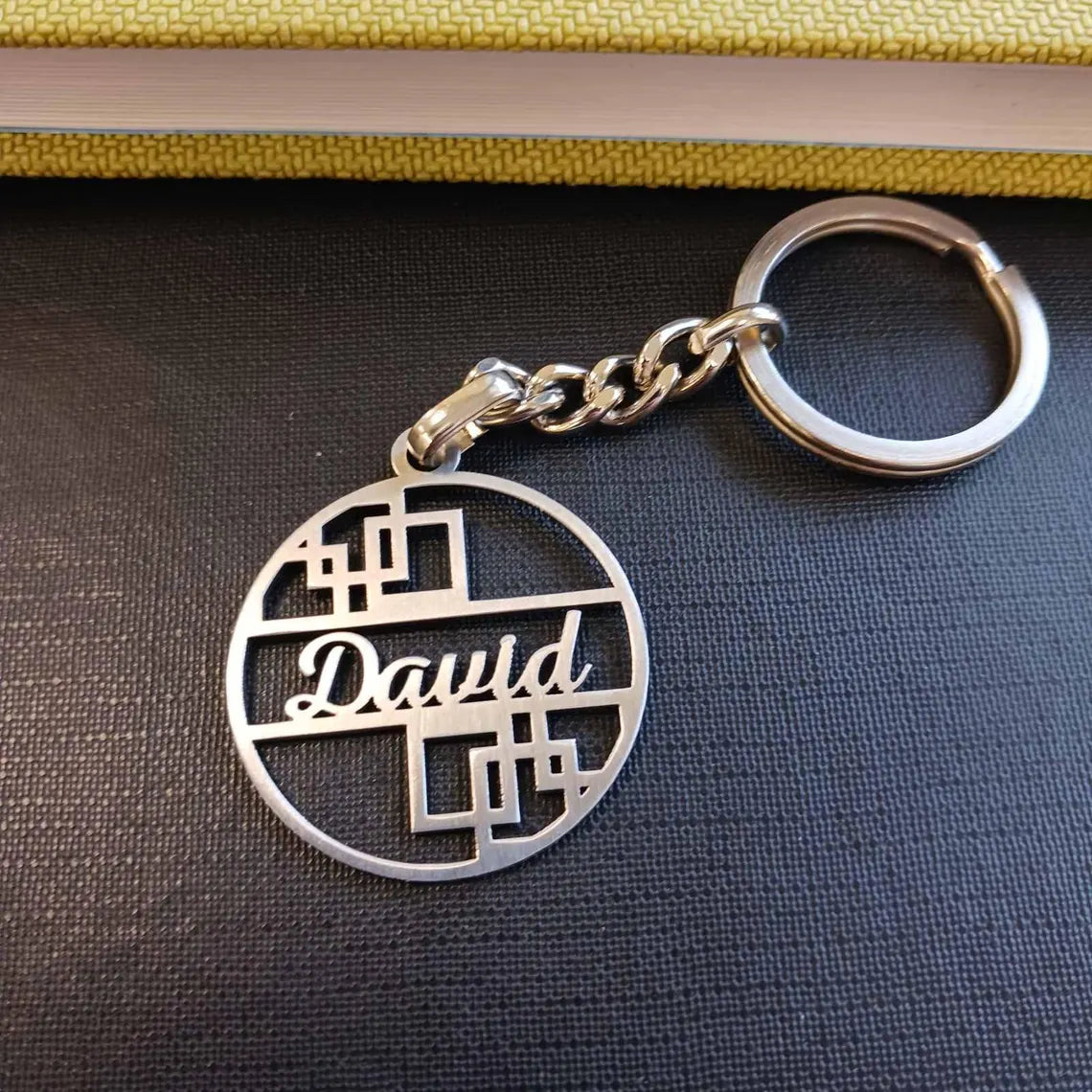 Name Designed Stainless Steel Keychains