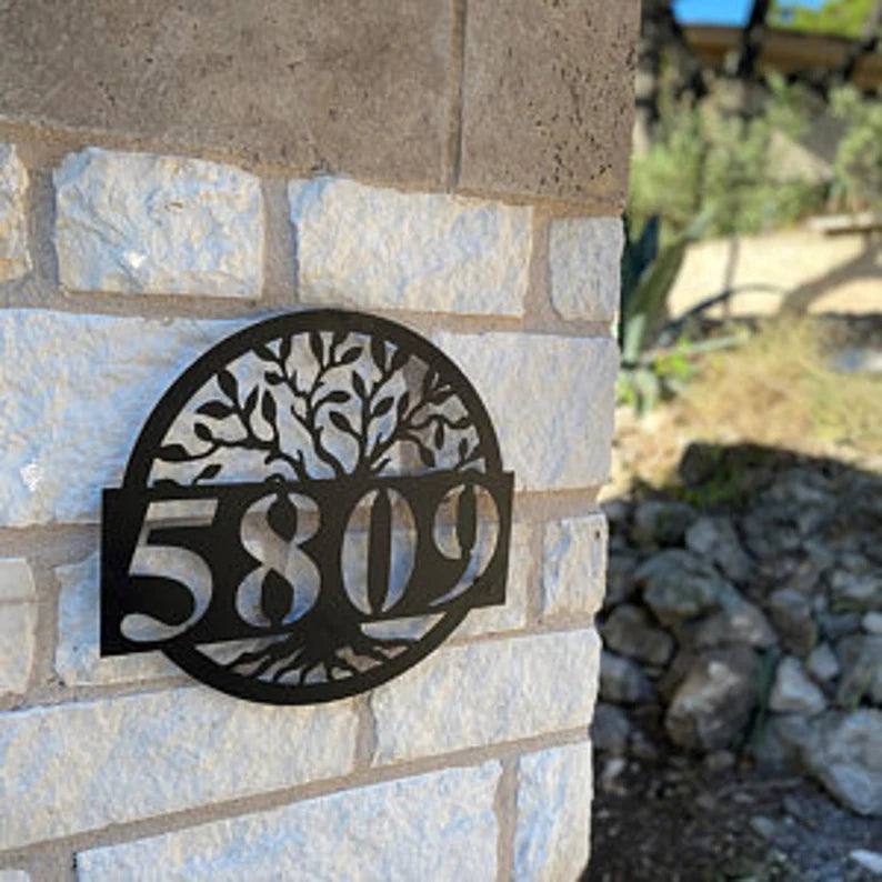Metal Address Sign For House