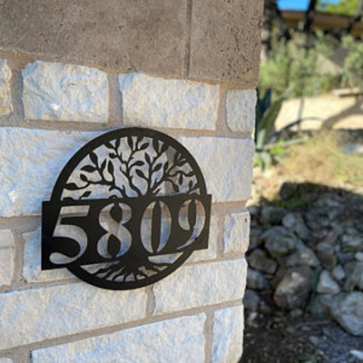 Metal Address Sign For House