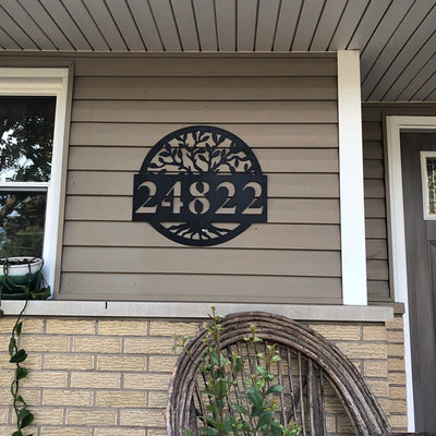Metal Address Sign For House