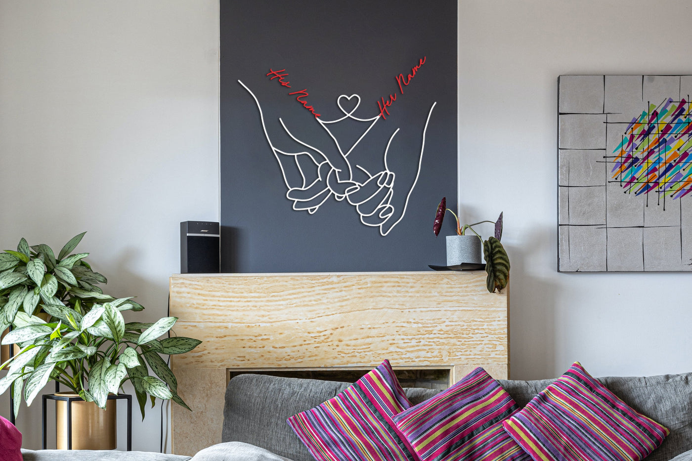 Personalized Couple Metal Wall Art