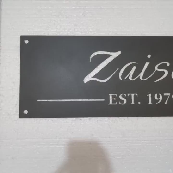 Custom Metal Name Plate