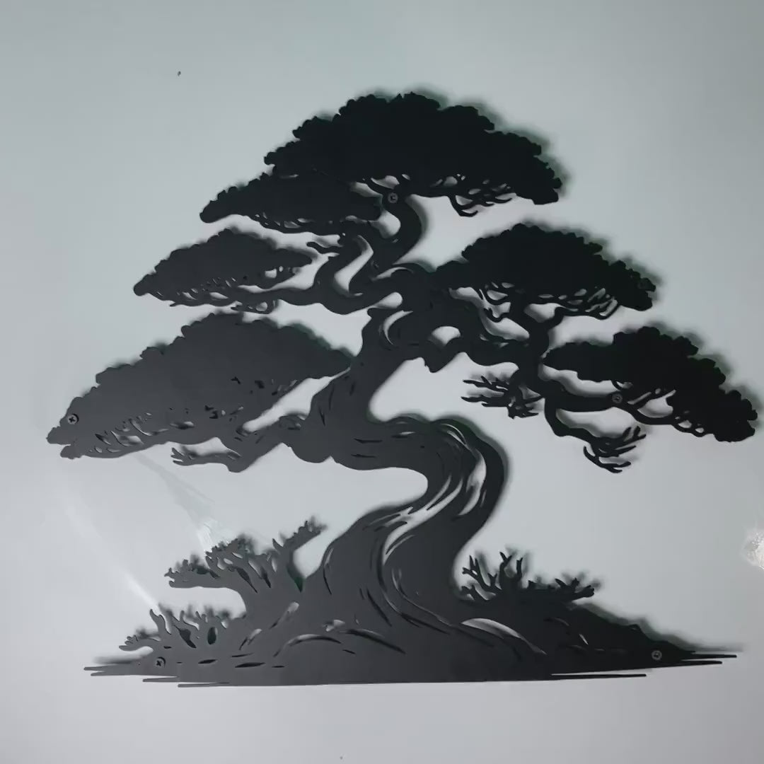 Bonsai Tree Metal Wall Art
